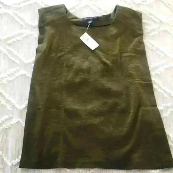 BANANA REPUBLIC SLUB TRAPUNTO T-SHIRT - Picture 2 of 6